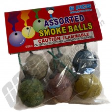 Color Clay Smoke Balls Assorted Colors 6pk (New For 2023)